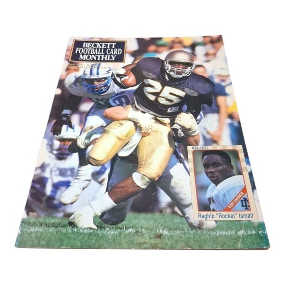 Rare Vtg Beckett Football Card Magazine April 1991 - Rocket Ishmael Collectible